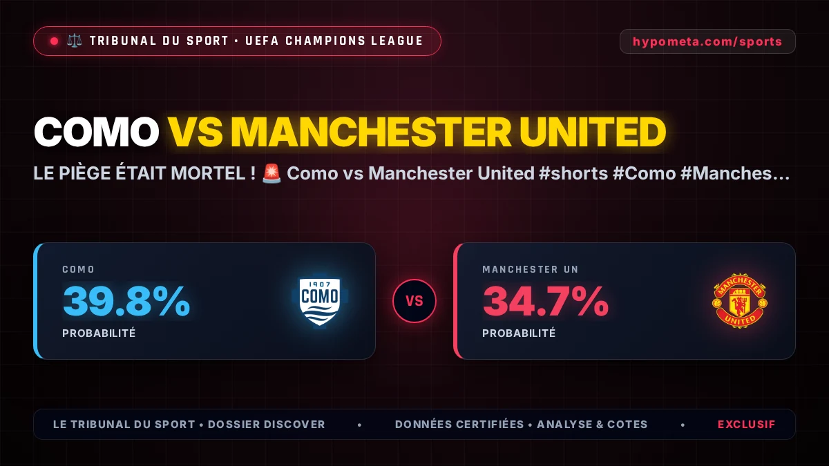 Procès-Verbal : Le Naufrage Historique de Manchester United broyé par le Como d'Andrey Santos en Ligue des Champions