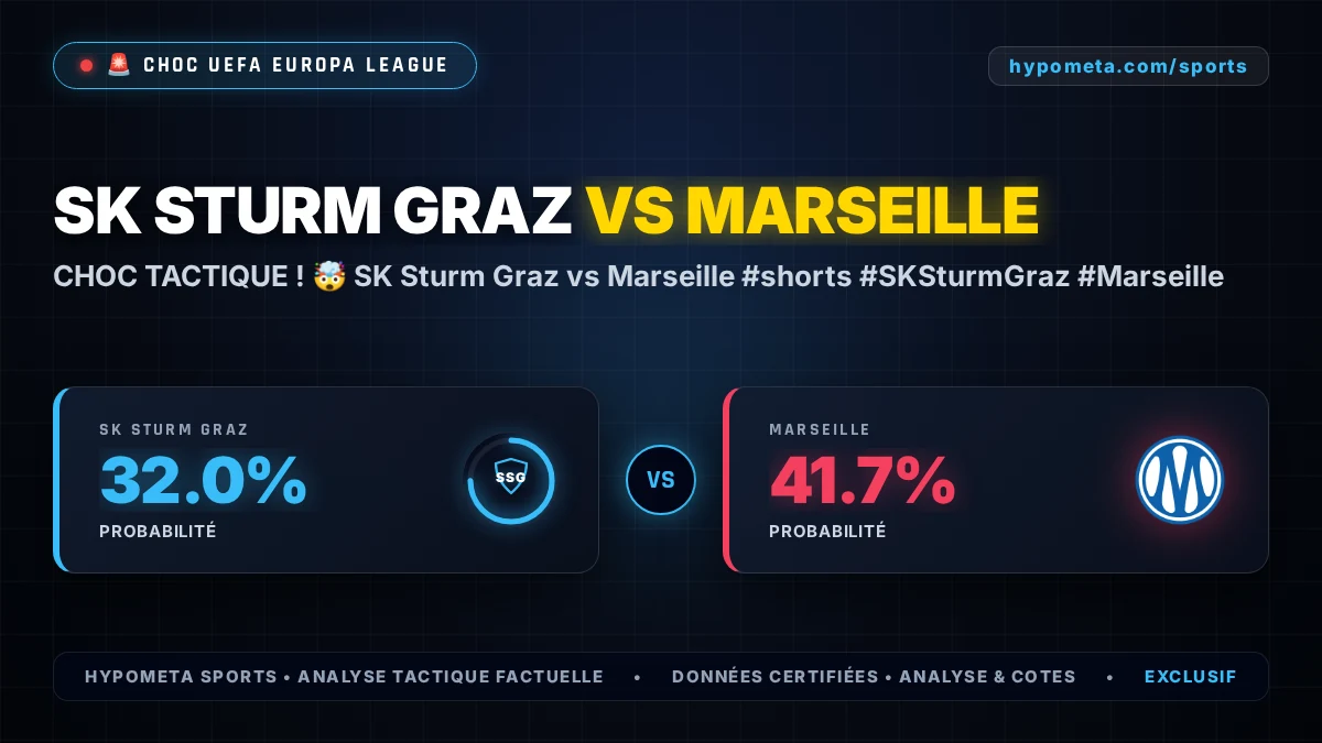 UEFA Europa League : SK Sturm Graz vs Marseille - Analyse tactique et chiffres clés