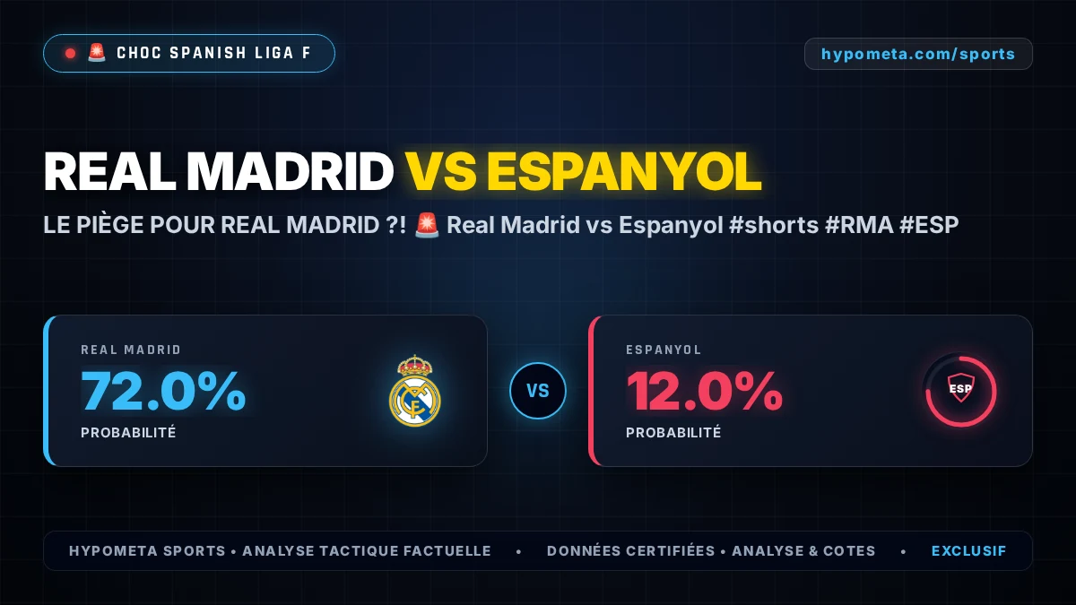 Spanish Liga F : Real Madrid vs Espanyol - Choc tactique, pronostic et chiffres clés